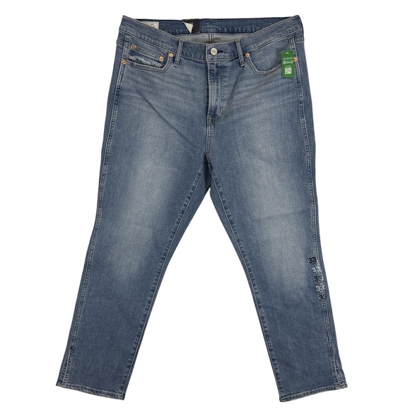 Gap Jeans Mens 33x16 Blue Vintage Slim Mid Rise Regular Fit Denim New Tags - Picture 1 of 9